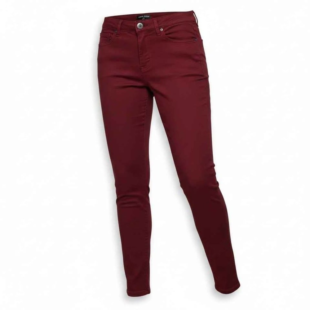 Dear John Burgundy Skinny Jeans Womens 28 Stretch Pull On Jeggings